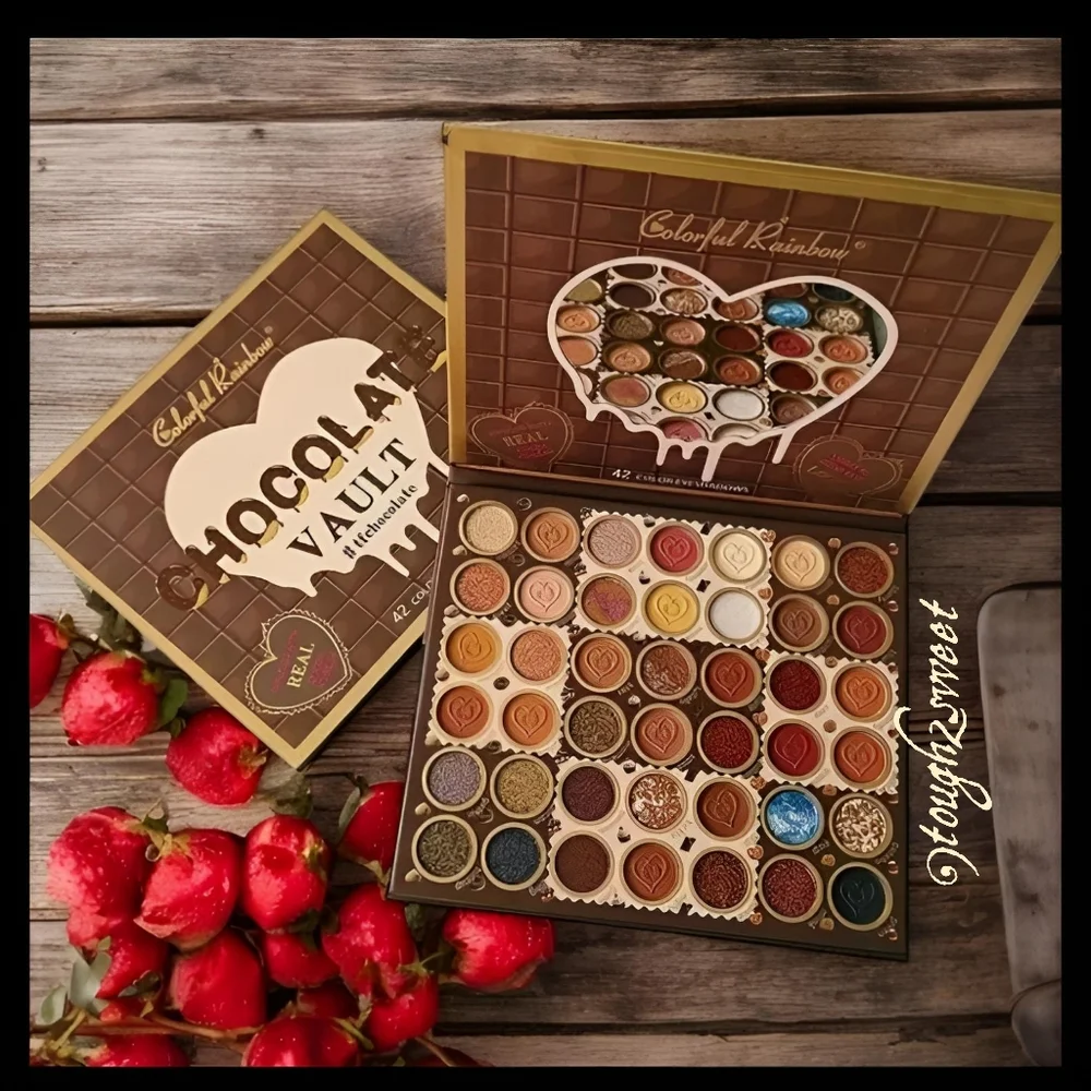 🆕️42 COLOR CHOCOLATE VAULT HIGHLY PIGMENTED EYESHADOWS INFUSED WITH REAL COCOA - Picture 8 of 14
